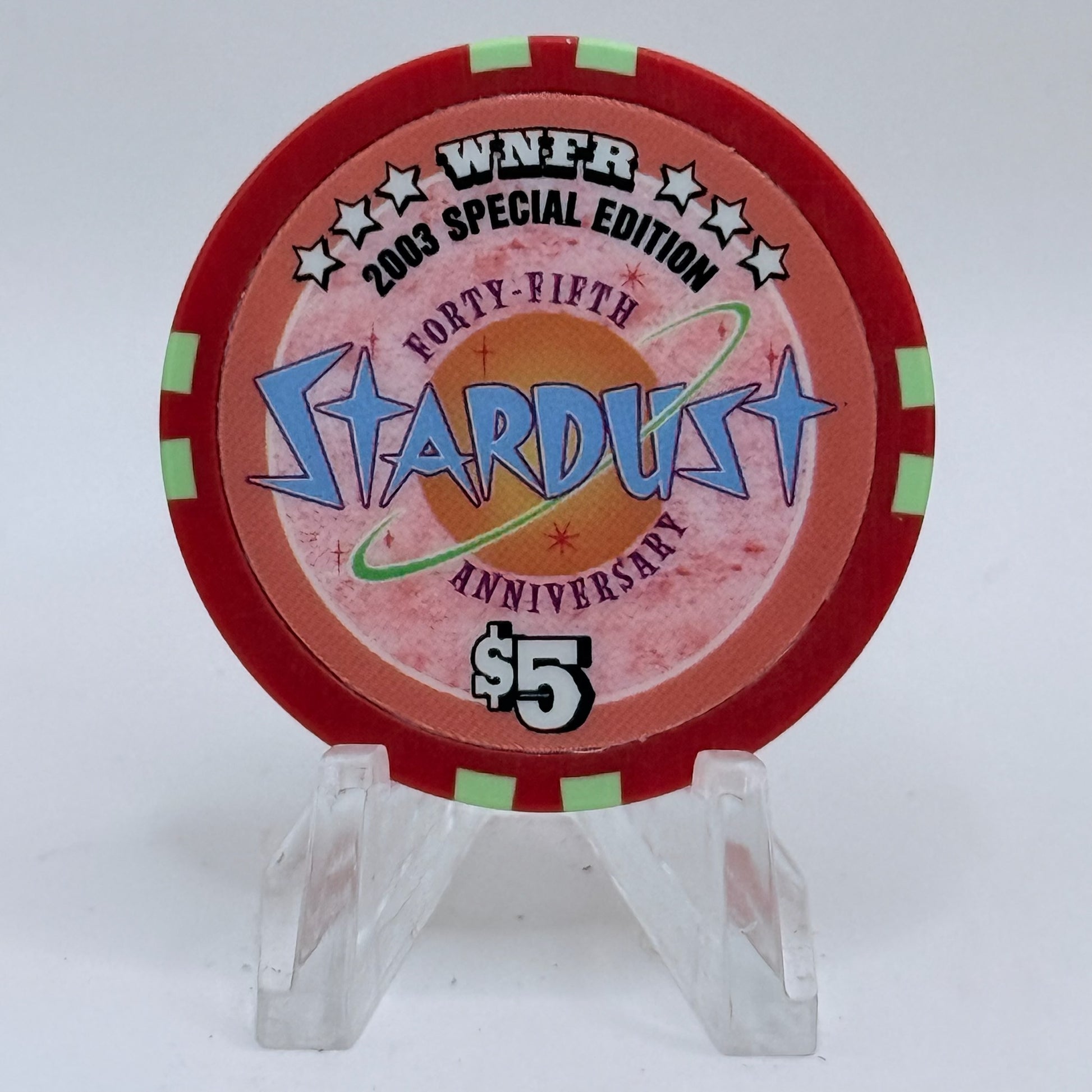Stardust Las Vegas Nevada 2003 'National Finals Rodeo' LE $5 Casino Chip E2595
