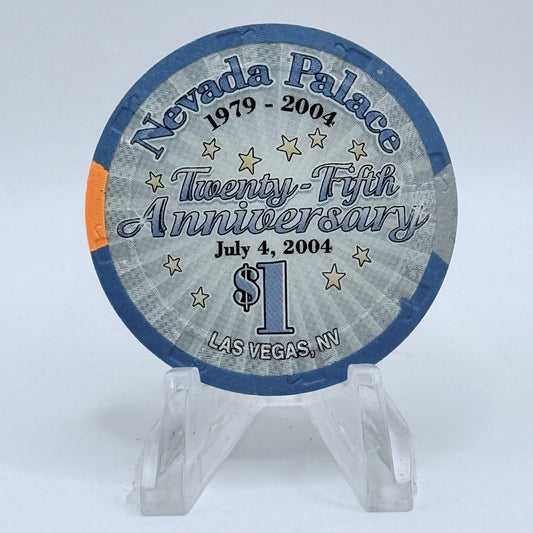 Nevada Palace Las Vegas Nevada 2004 '25th Anniversary' LE $1 Casino Chip E3517