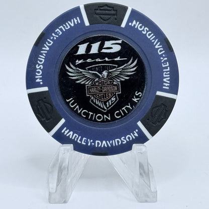 Harley-Davidson - City Cycle Junction City Kansas '115th Anniversary' Series 115 Chip