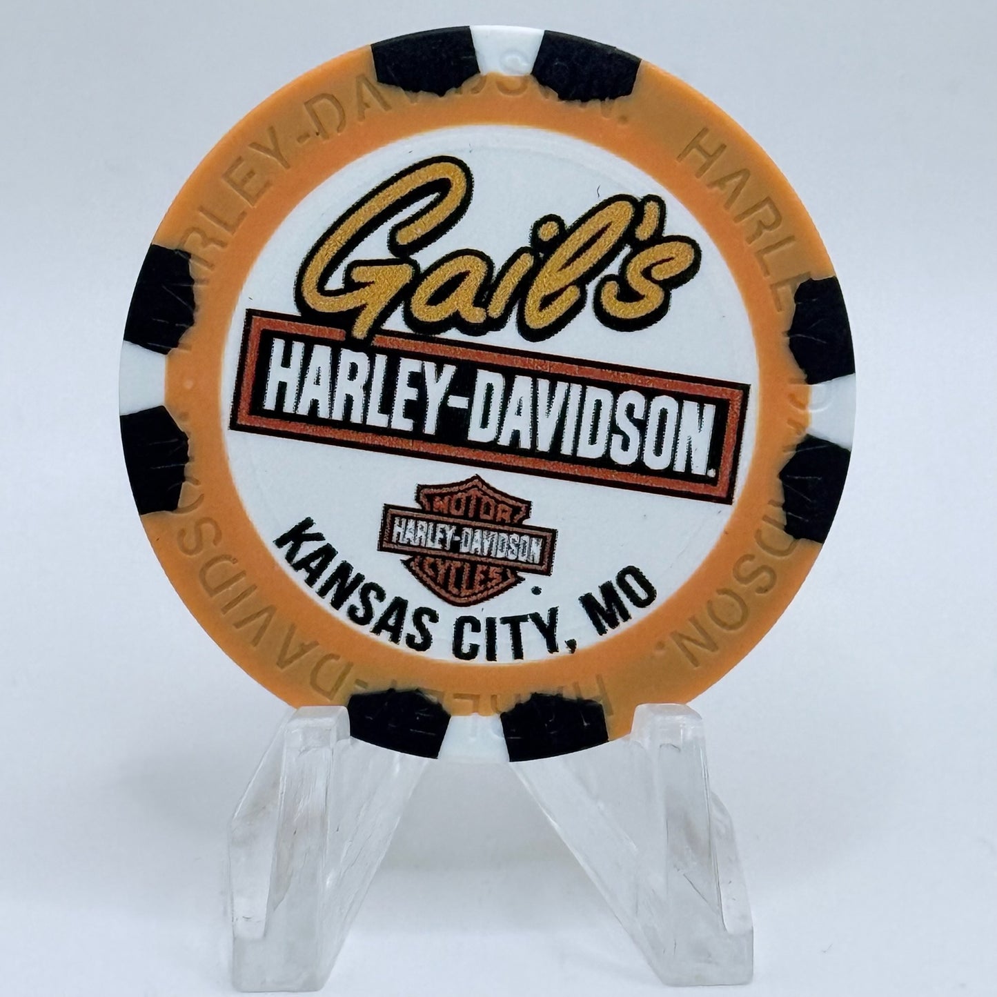 Harley-Davidson - Gail's Grandview Missouri '20th Anniversary' Advertising Chips