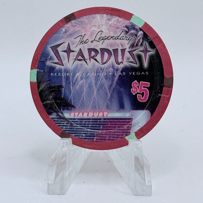Stardust Las Vegas Nevada 2005 'New Years' LE $5 Casino Chip E4167