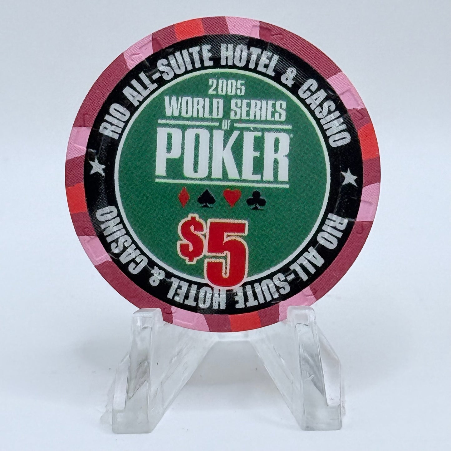 Rio Las Vegas Nevada 2005 'World Series Of Poker' LE $5 Casino Chip E4409