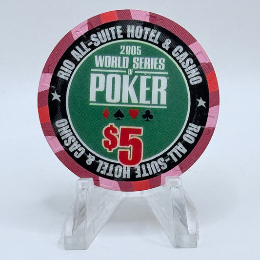 Rio Las Vegas Nevada 2005 'World Series Of Poker' LE $5 Casino Chip E4409