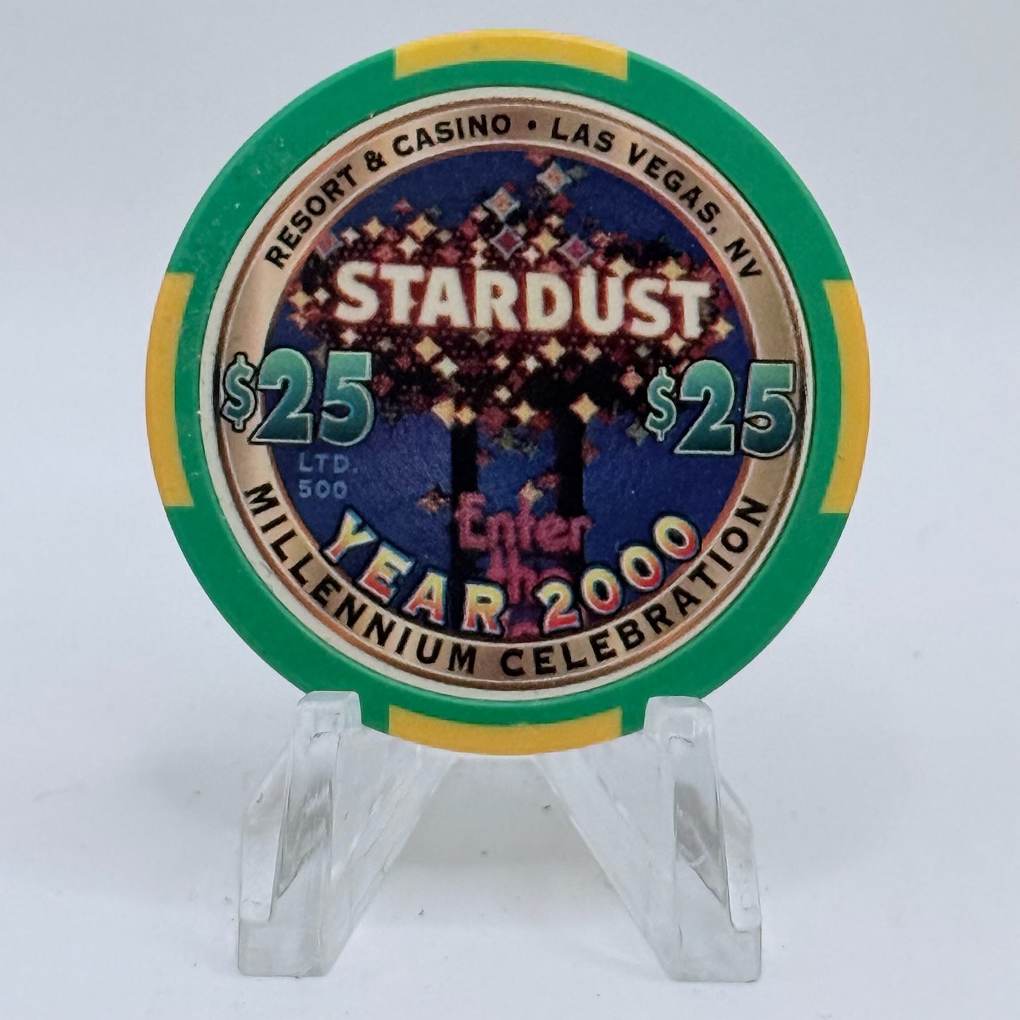 Stardust Las Vegas Nevada 1999 'Millennium' LE $25 Casino Chip V5654