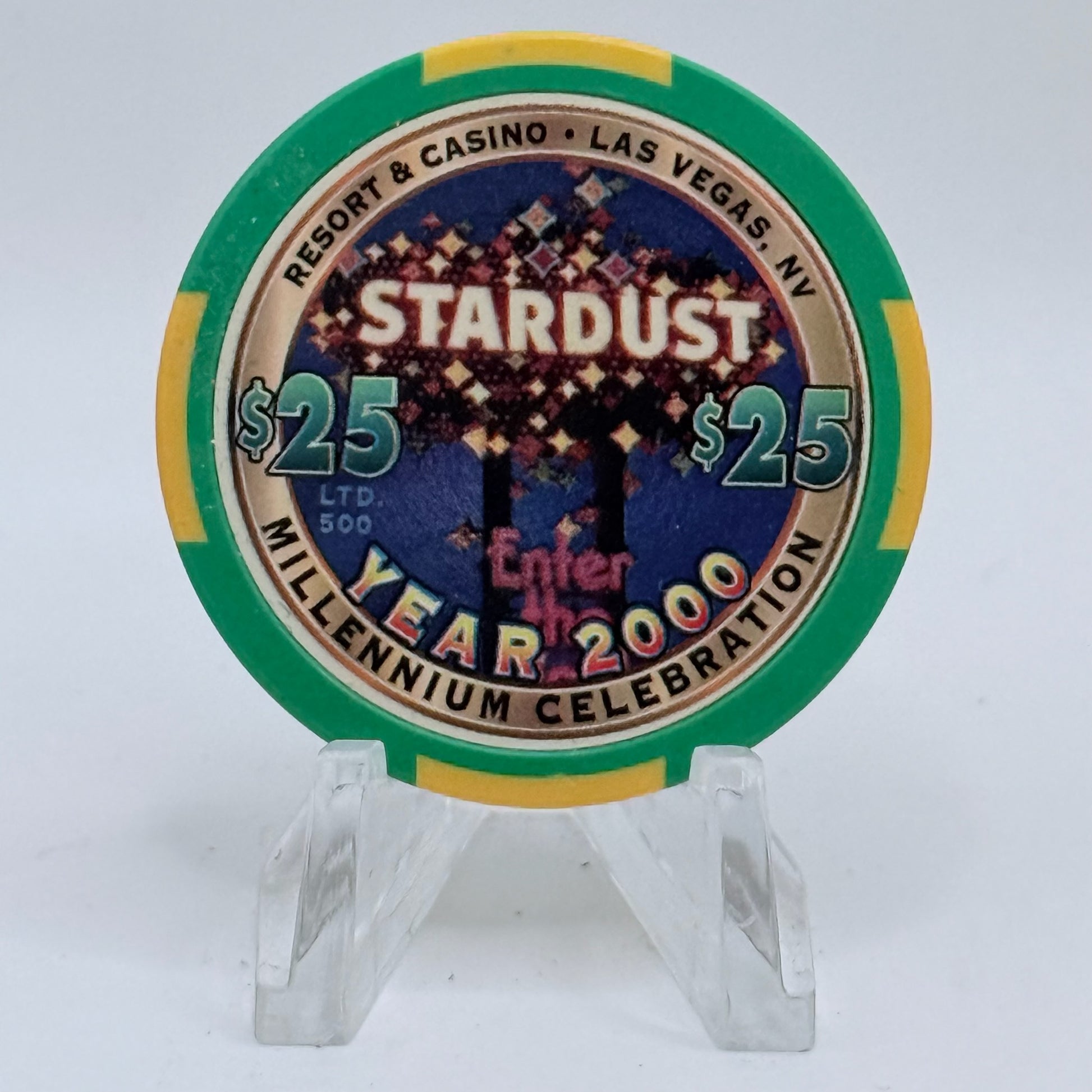 Stardust Las Vegas Nevada 1999 'Millennium' LE $25 Casino Chip V5654
