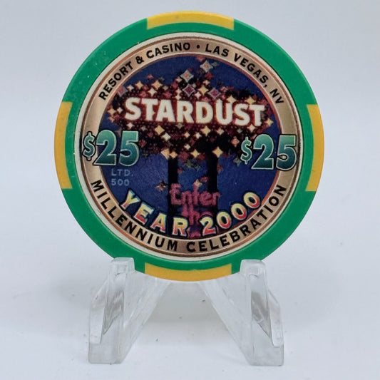 Stardust Las Vegas Nevada 1999 'Millennium' LE $25 Casino Chip V5654