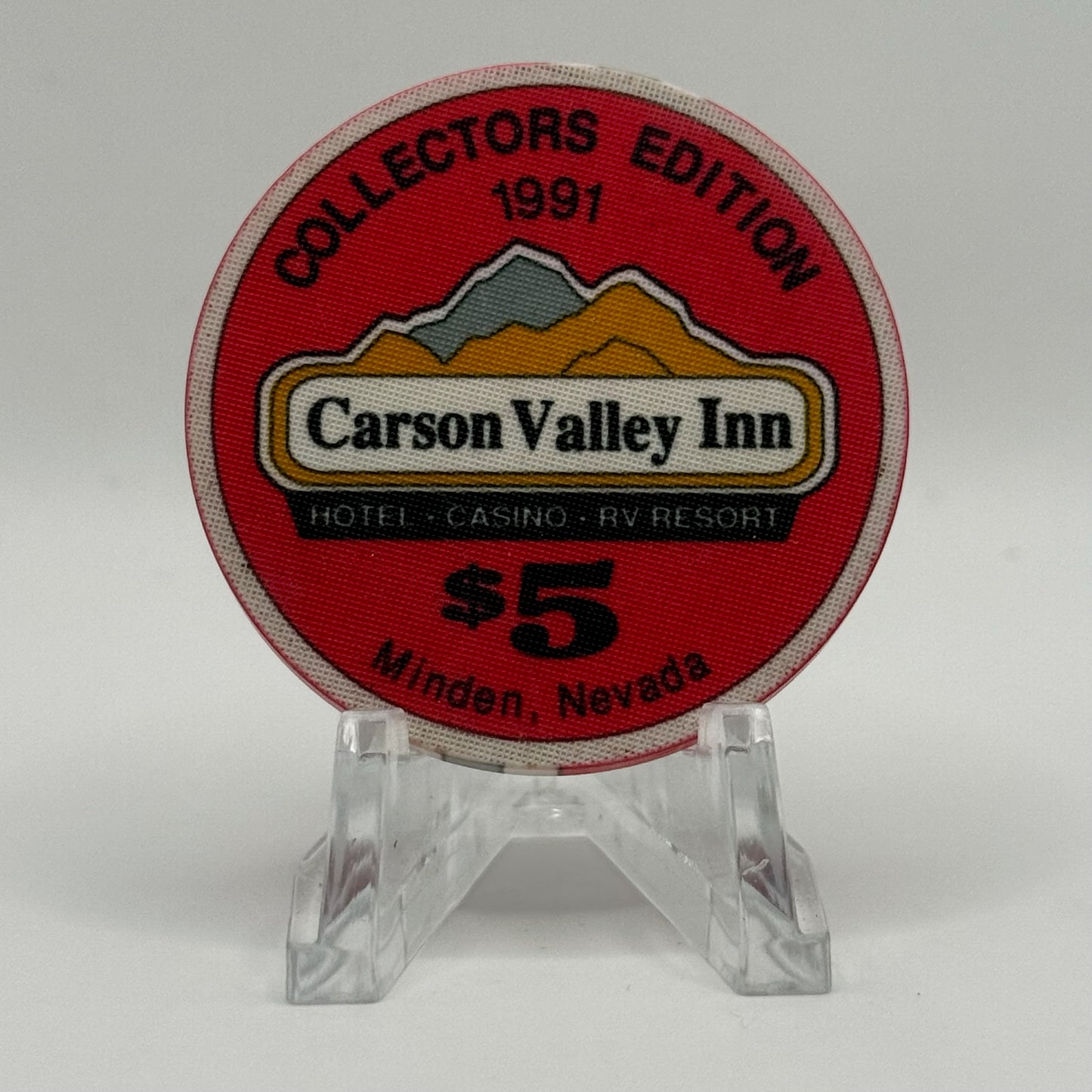 Carson Valley Inn Minden Nevada 1991 Series 10 LE $5 Casino Chip N7640