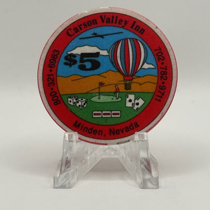Carson Valley Inn Minden Nevada 1991 Series 10 LE $5 Casino Chip N7640