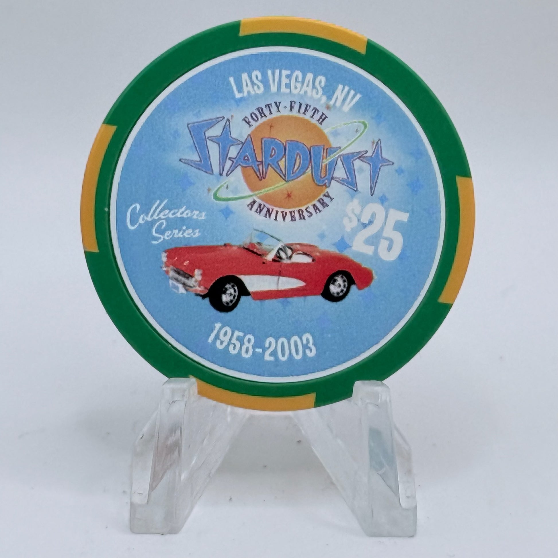 Stardust Las Vegas Nevada 2003 '45th Anniversary' LE $25 Casino Chip E2597