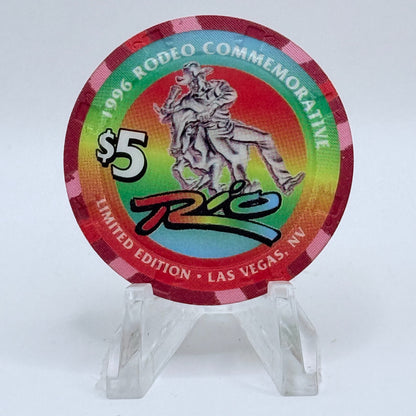 Rio Las Vegas Nevada 1996 LE $5 Casino Chip N9010
