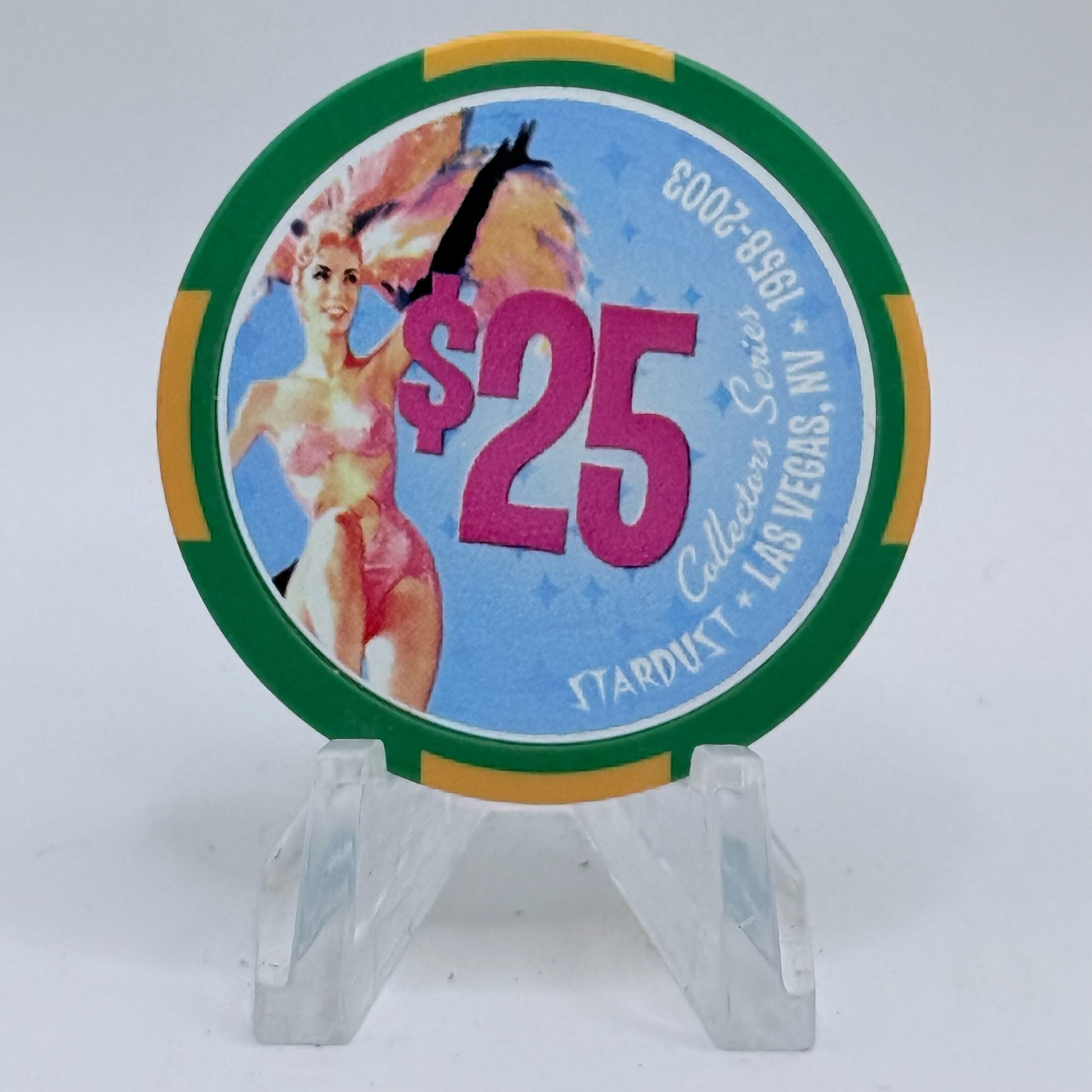 Stardust Las Vegas Nevada 2003 '45th Anniversary' LE $25 Casino Chip E2601