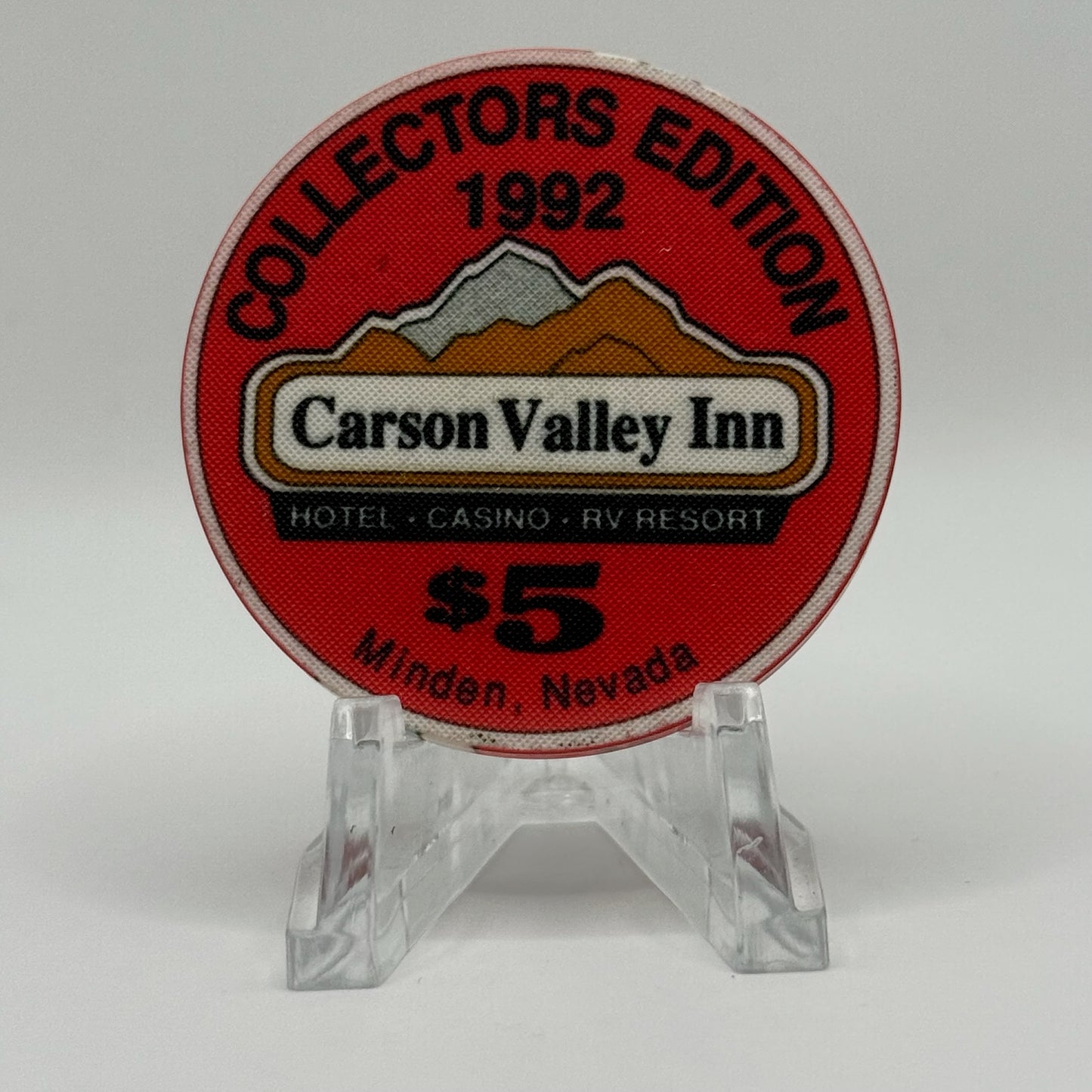 Carson Valley Inn Minden Nevada 1992 LE $5 Casino Chip N5005