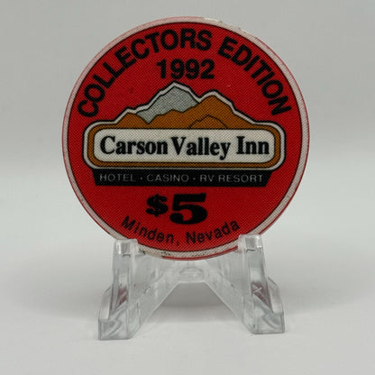 Carson Valley Inn Minden Nevada 1992 LE $5 Casino Chip N5005