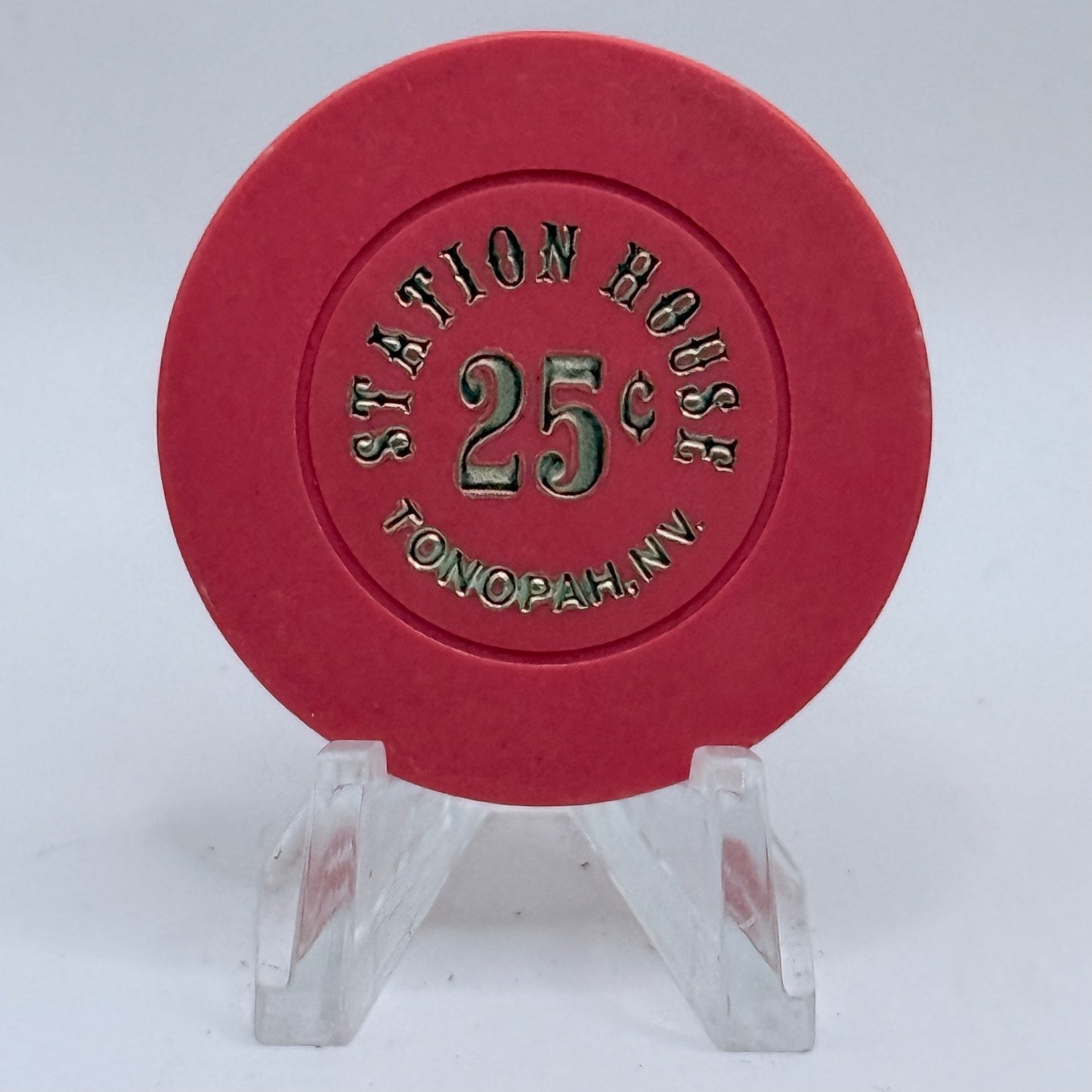 Station House Tonopah Nevada 1990 $0.25 Casino Chip N6237