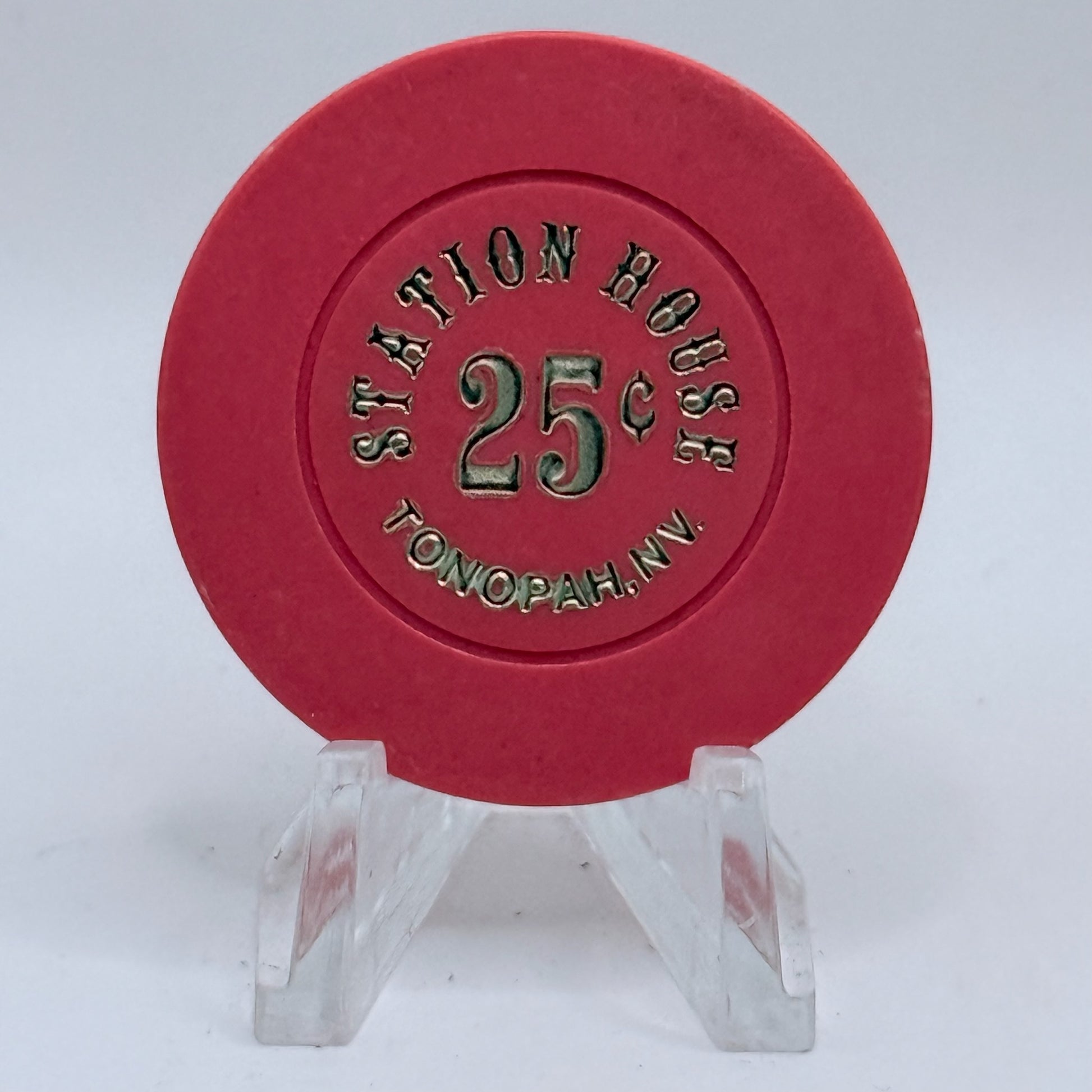 Station House Tonopah Nevada 1990 $0.25 Casino Chip N6237