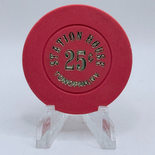 Station House Tonopah Nevada 1990 $0.25 Casino Chip N6237