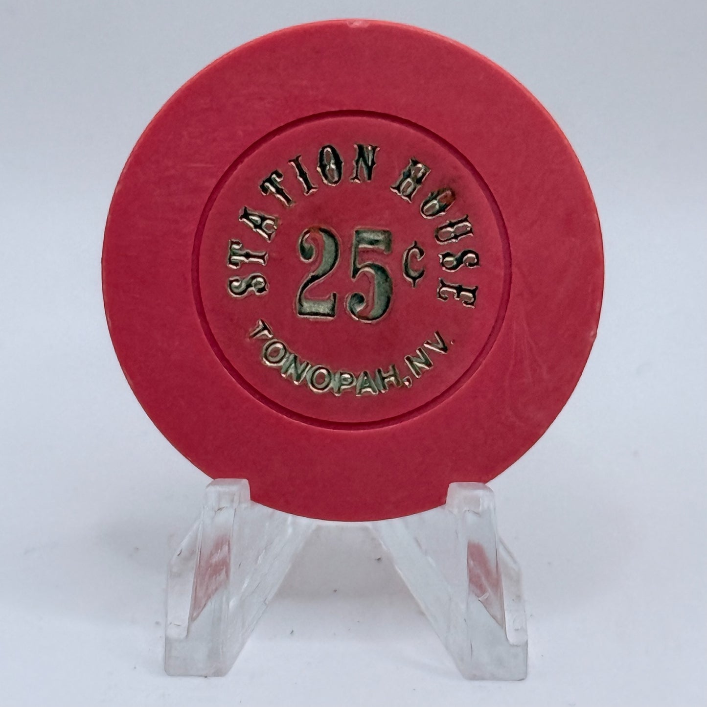 Station House Tonopah Nevada 1990 $0.25 Casino Chip N6237