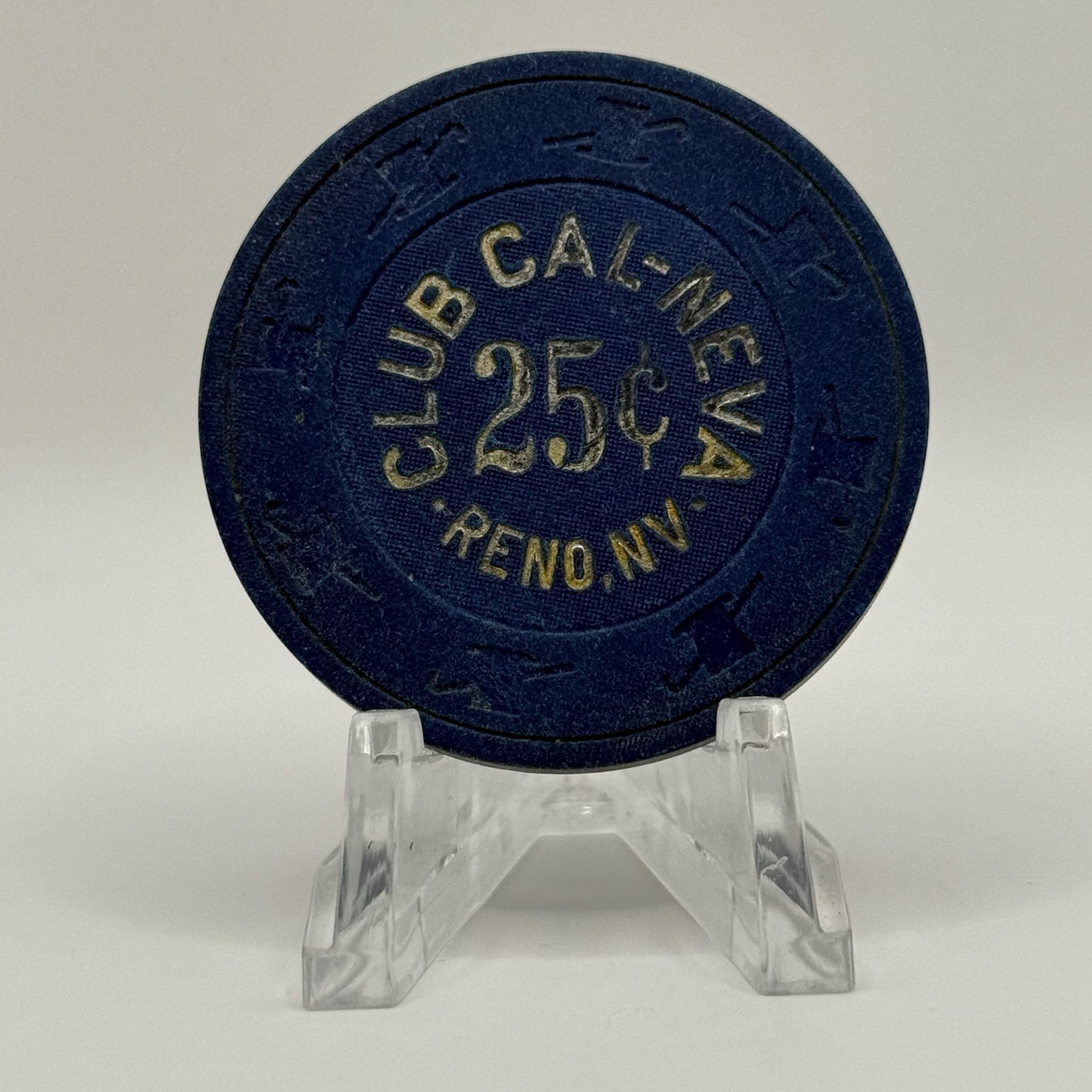 Club Cal-Neva Reno Nevada 1980 $0.25 Casino Chip N3131