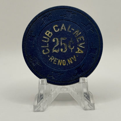 Club Cal-Neva Reno Nevada 1980 $0.25 Casino Chip N3131