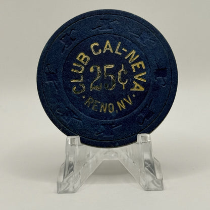 Club Cal-Neva Reno Nevada 1980 $0.25 Casino Chip N3131