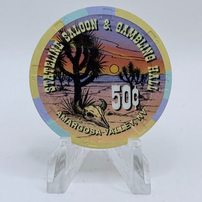 Stateline Saloon Amargosa Valley Nevada 1996 'Doris Jackson' $0.50 Casino Chip V3460