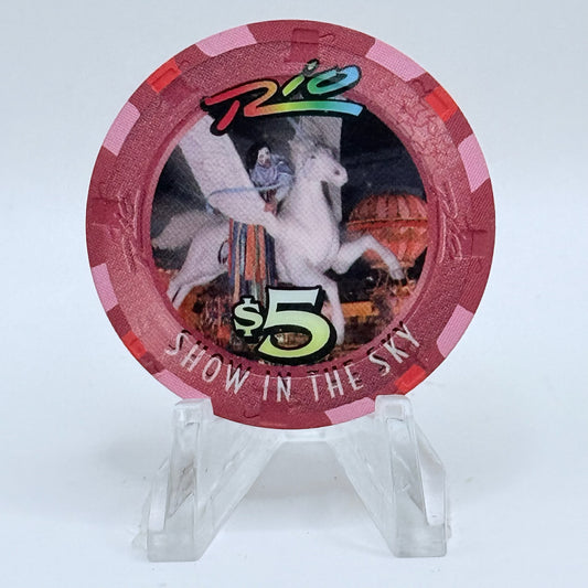 Rio Las Vegas Nevada 2002 LE $5 Casino Chip E2319