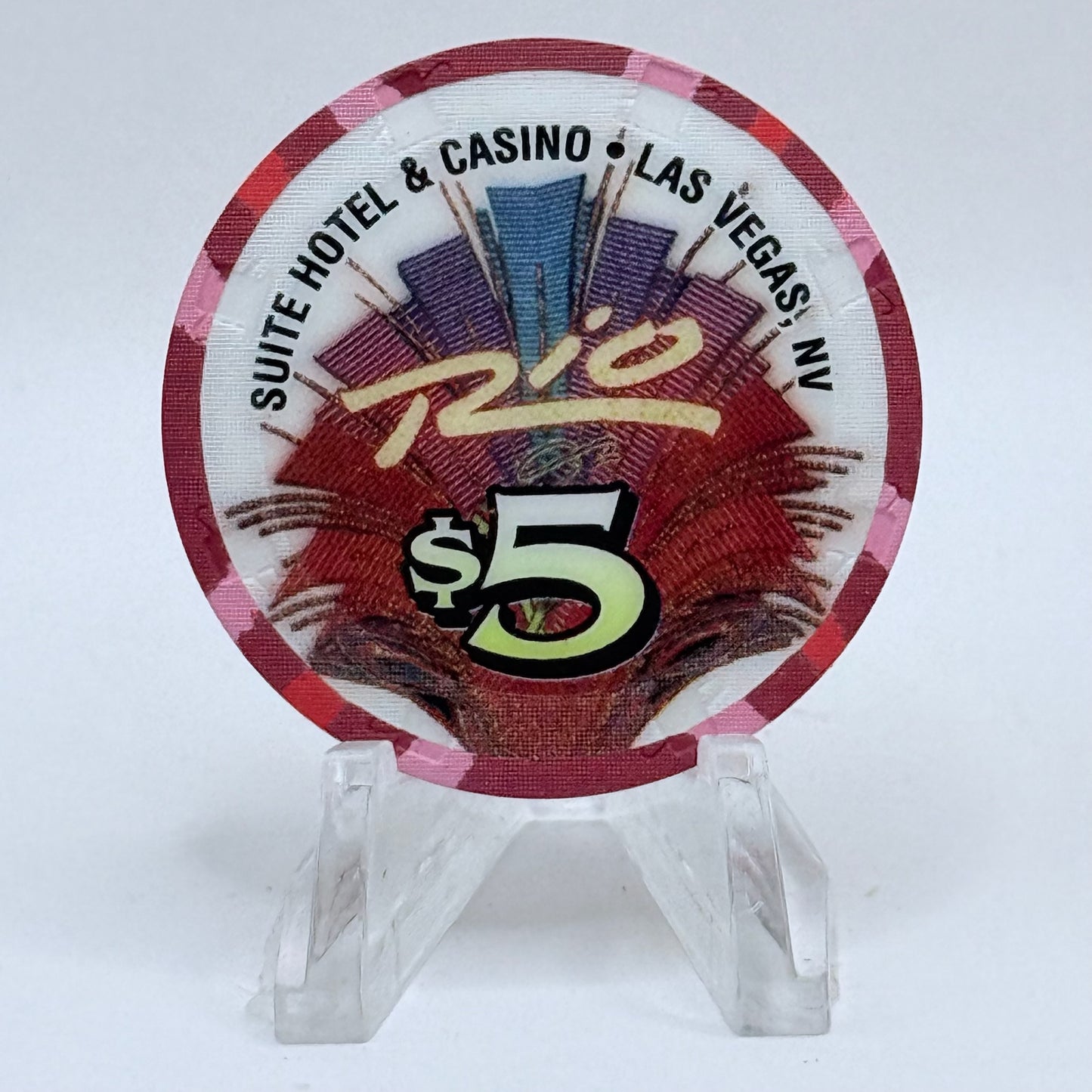 Rio Las Vegas Nevada 2002 LE $5 Casino Chip E2319