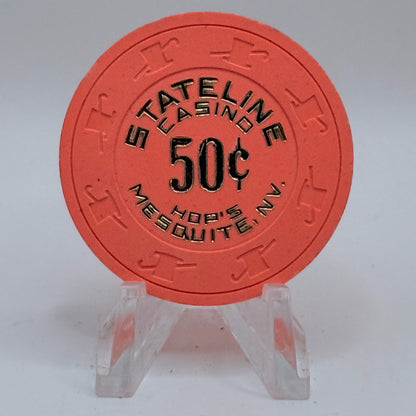 Hop's Stateline Casino Mesquite Nevada 1982 $0.50 Casino Chip N3020