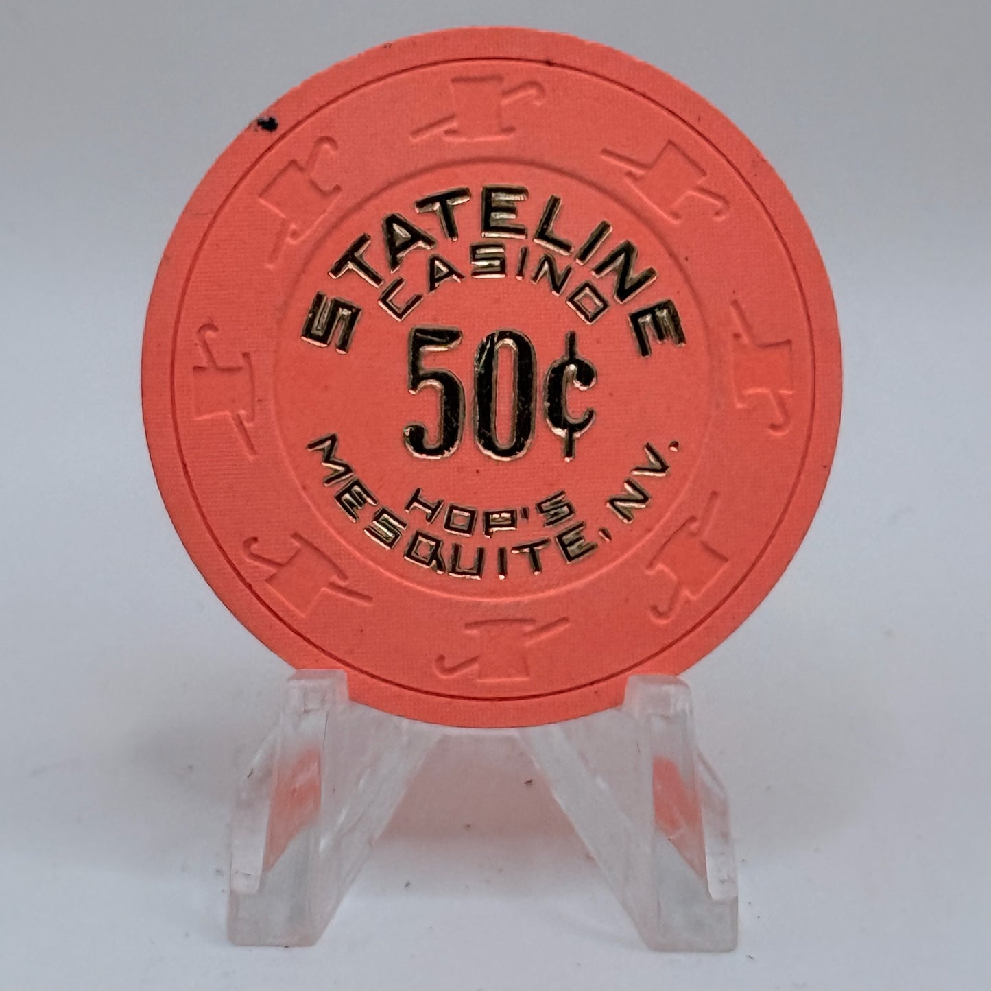 Hop's Stateline Casino Mesquite Nevada 1982 $0.50 Casino Chip N3020