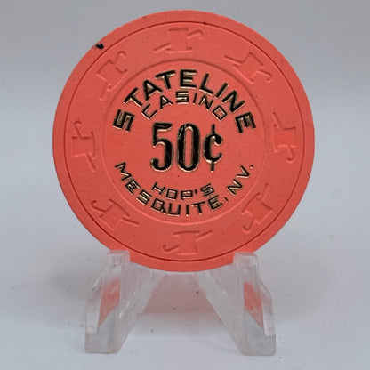 Hop's Stateline Casino Mesquite Nevada 1982 $0.50 Casino Chip N3020