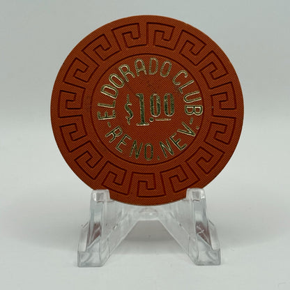 El Dorado Hotel Casino Reno Nevada 1970s $1 Casino Chip N5059