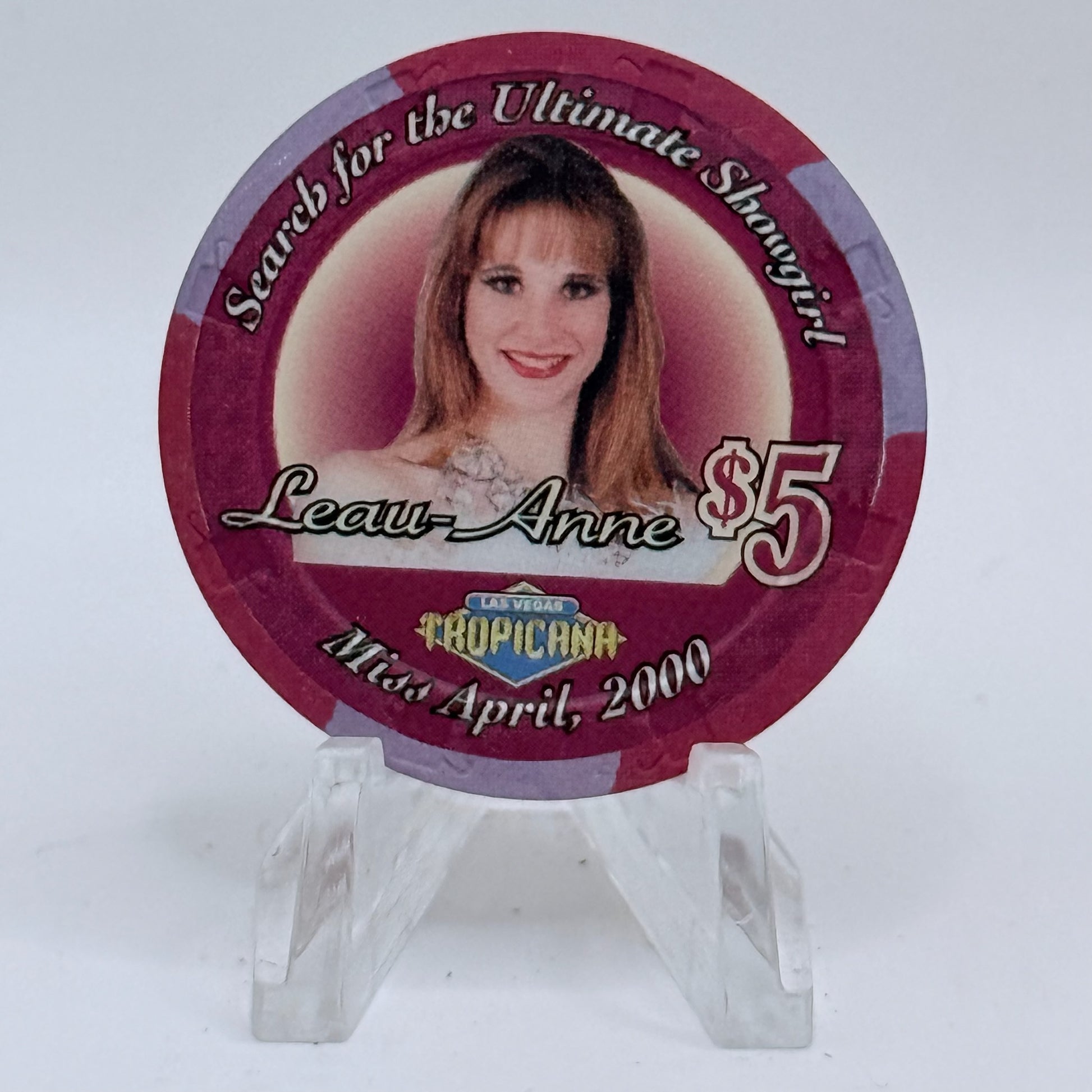 Tropicana Las Vegas Nevada 2000 'Leau-Anne' Series 50 LE $5 Casino Chip V5863