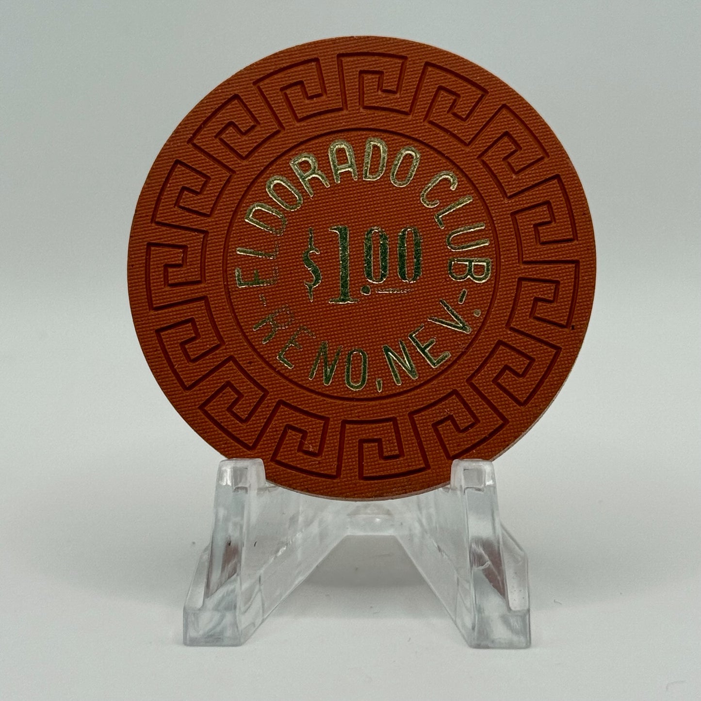 El Dorado Hotel Casino Reno Nevada 1970s $1 Casino Chip N5059