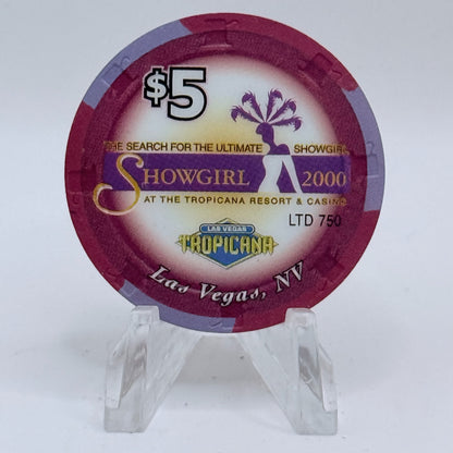 Tropicana Las Vegas Nevada 2000 'Leau-Anne' Series 50 LE $5 Casino Chip V5863