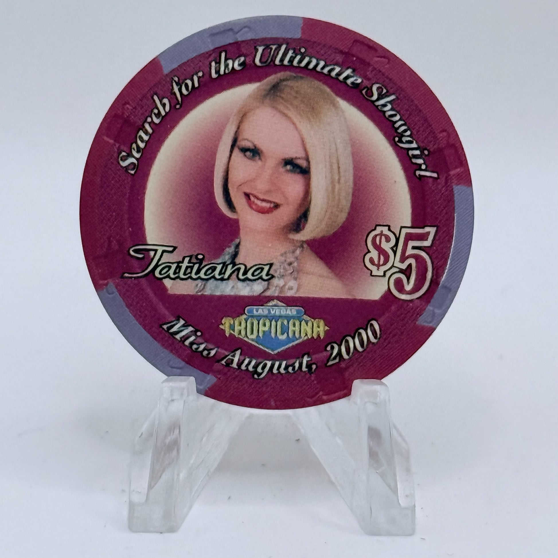Tropicana Las Vegas Nevada 2000 'Tatiana' Series 50 LE $5 Casino Chip V5864