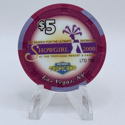 Tropicana Las Vegas Nevada 2000 'Sterling' Series 50 LE $5 Casino Chip V5866