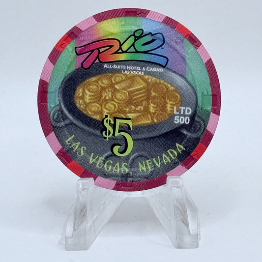 Rio Las Vegas Nevada 2003 'St Patrick's Day' LE $5 Casino Chip E2315