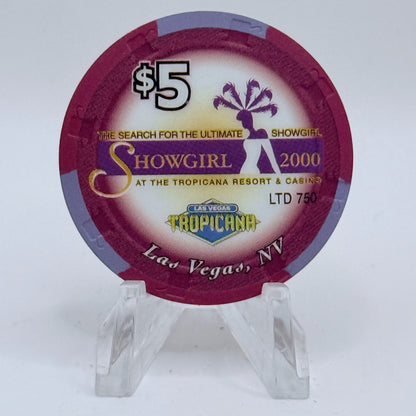 Tropicana Las Vegas Nevada 2000 'Heather' Series 50 LE $5 Casino Chip V5867