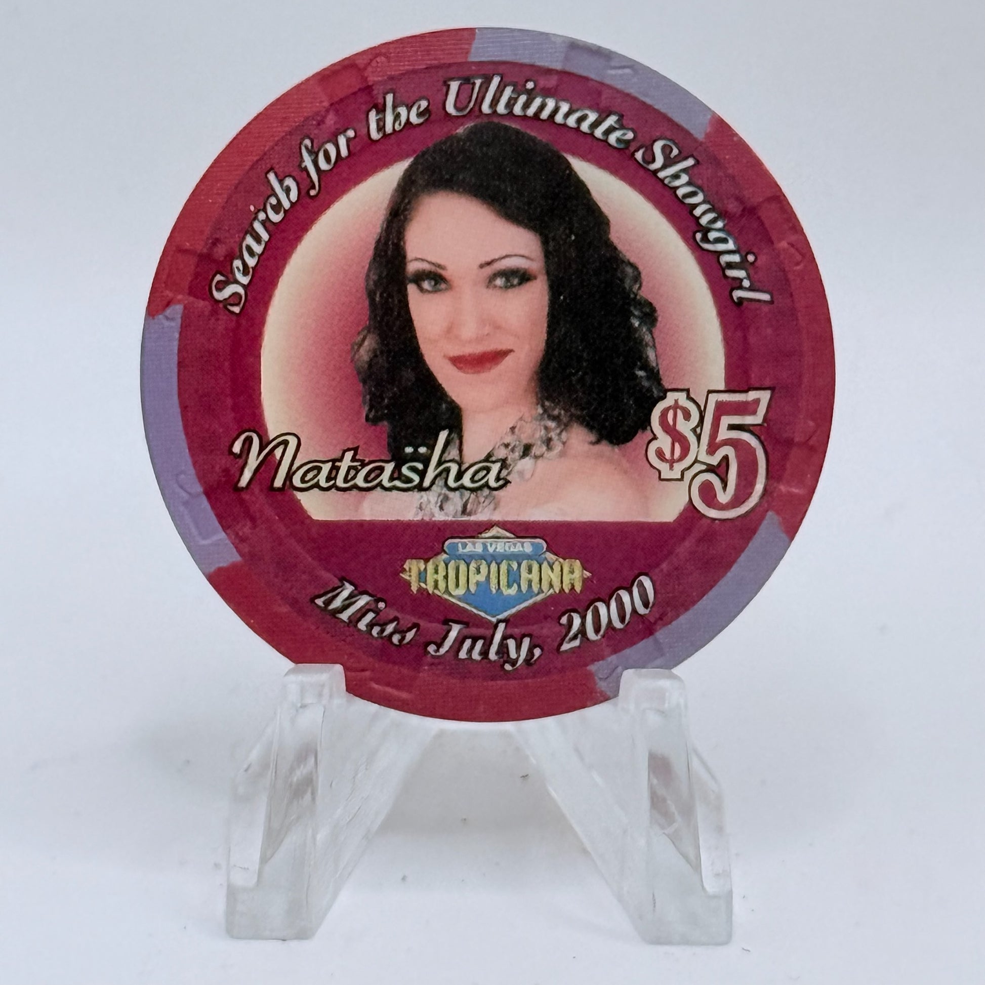 Tropicana Las Vegas Nevada 2000 'Natasha' Series 50 LE $5 Casino Chip V5869