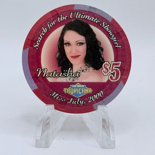Tropicana Las Vegas Nevada 2000 'Natasha' Series 50 LE $5 Casino Chip V5869