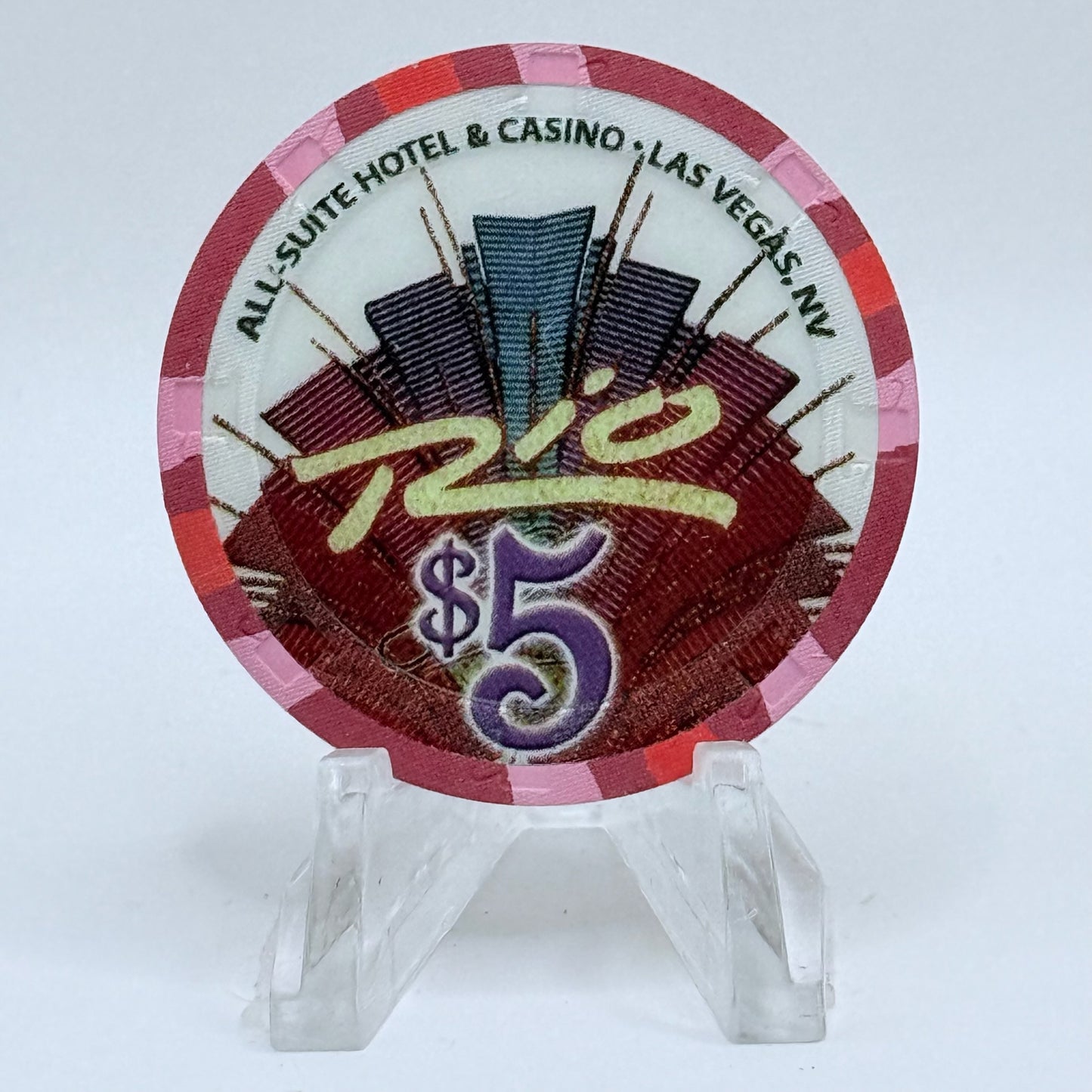 Rio Las Vegas Nevada 2006 'Fourth Of July' LE $5 Casino Chip E6269