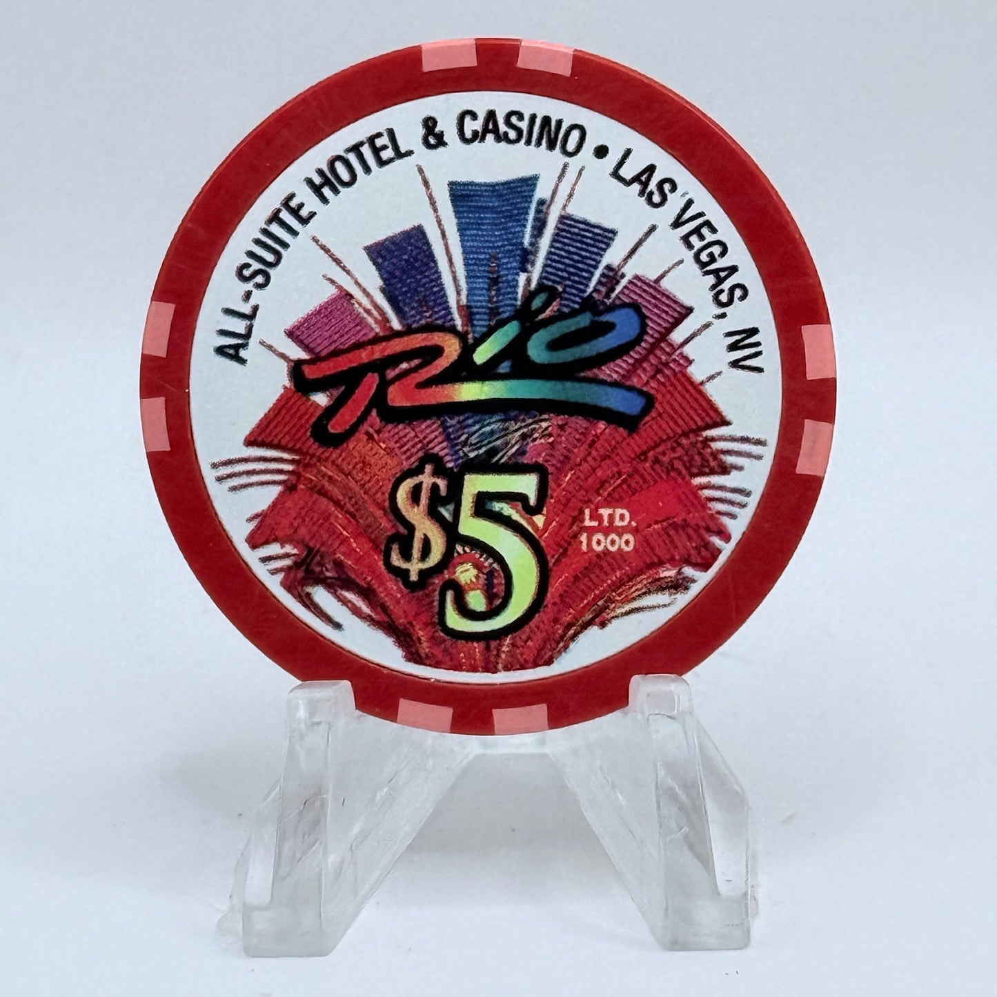 Rio Las Vegas Nevada 2002 'Miss Rio' LE $5 Casino Chip E2271