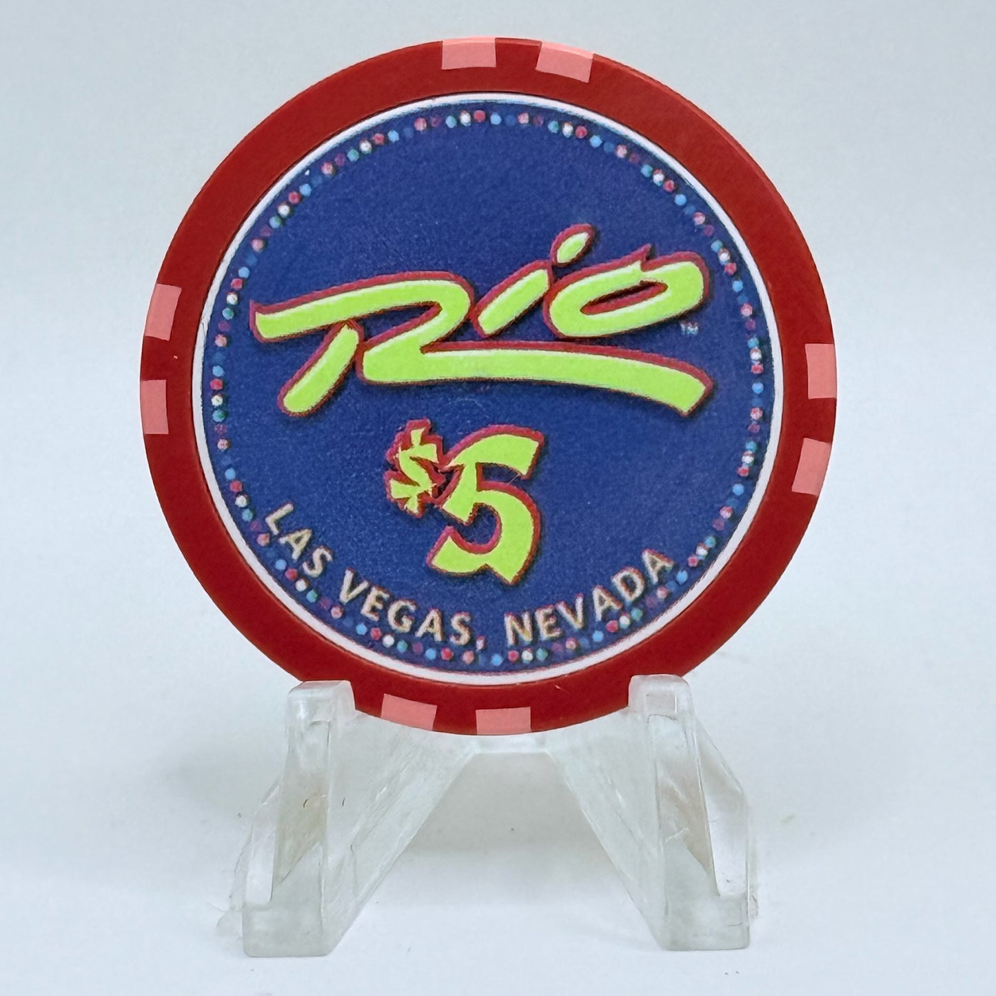 Rio Las Vegas Nevada 2003 'Year Of The Ram' LE $5 Casino Chip E2275