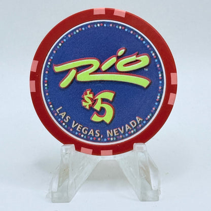 Rio Las Vegas Nevada 2003 'Year Of The Ram' LE $5 Casino Chip E2275