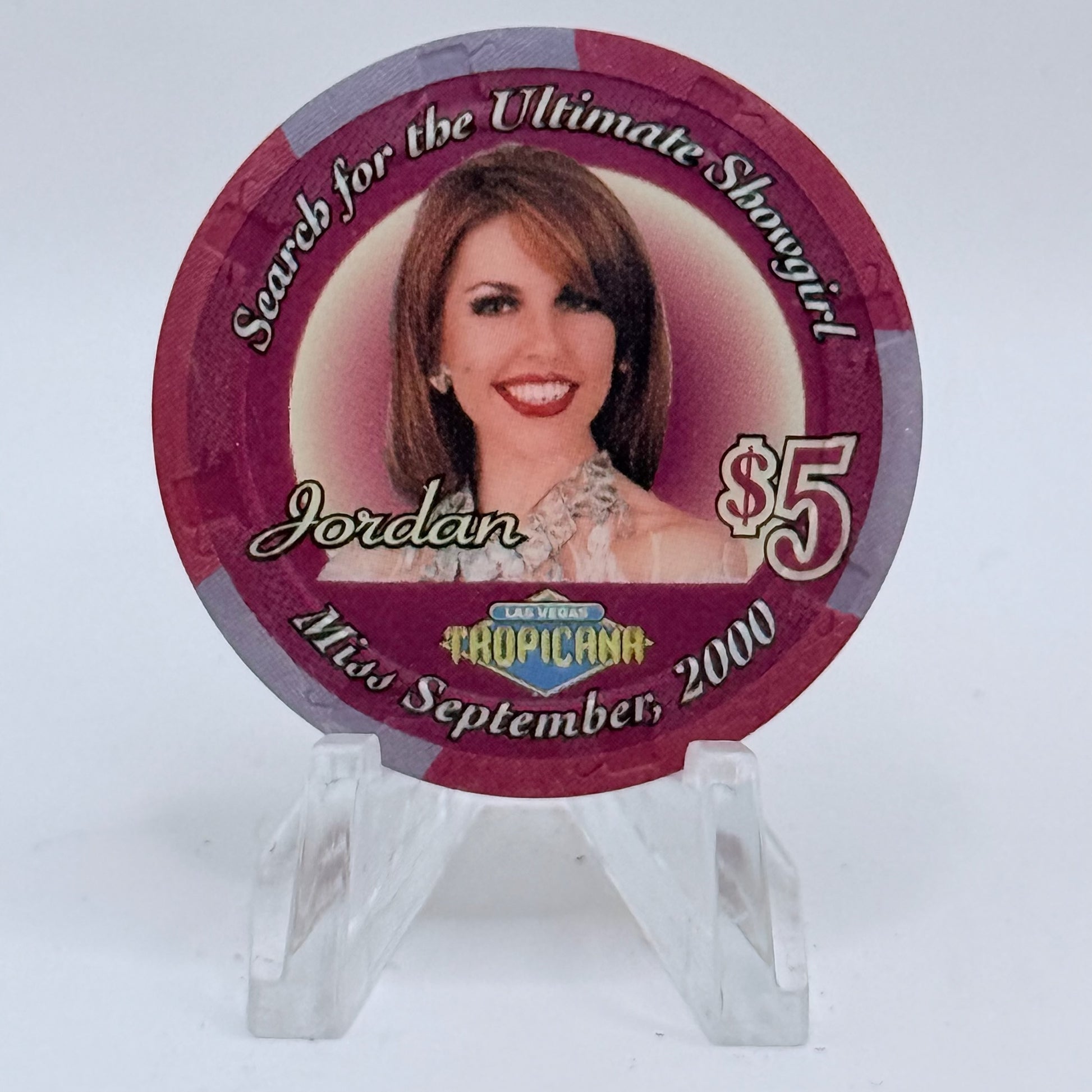 Tropicana Las Vegas Nevada 2000 'Jordan' Series 50 LE $5 Casino Chip V5875