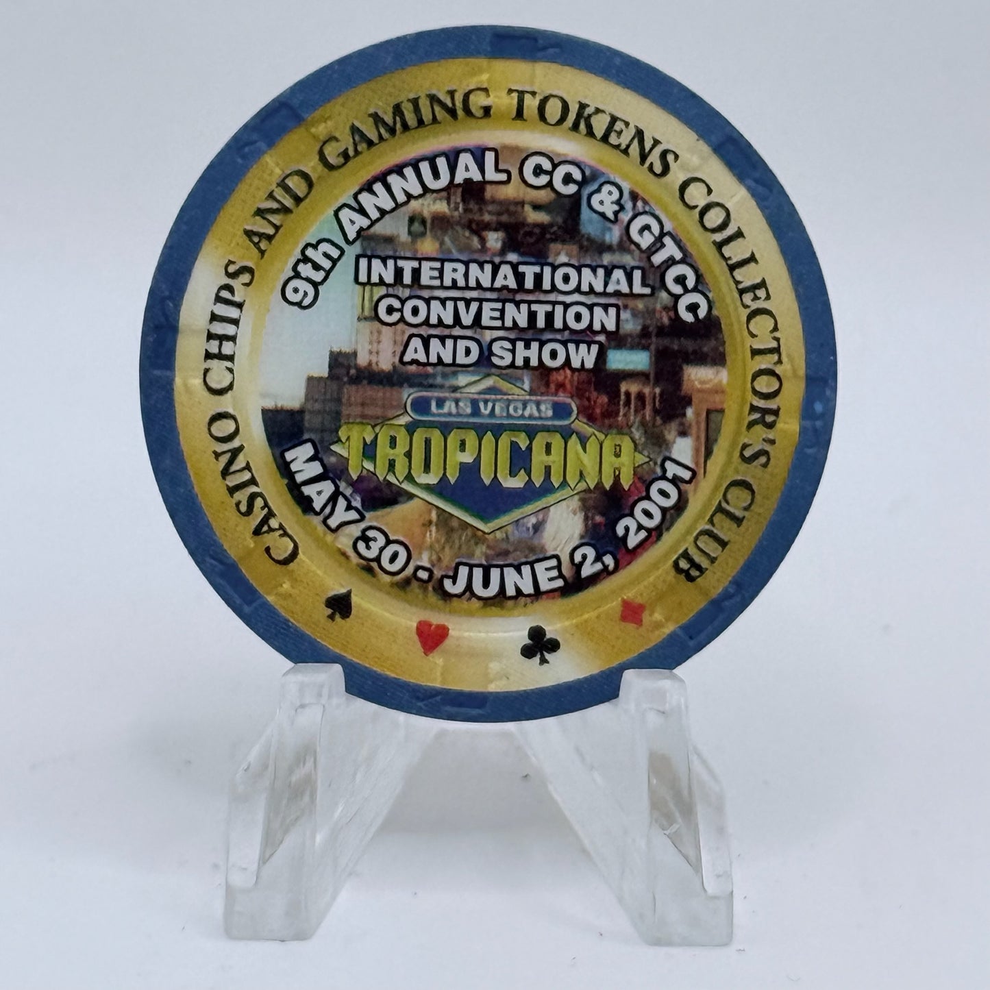 CCA Issued Convention Commemoratives (NCV) 2001 'CC&GTCC' Casino Chip V9912