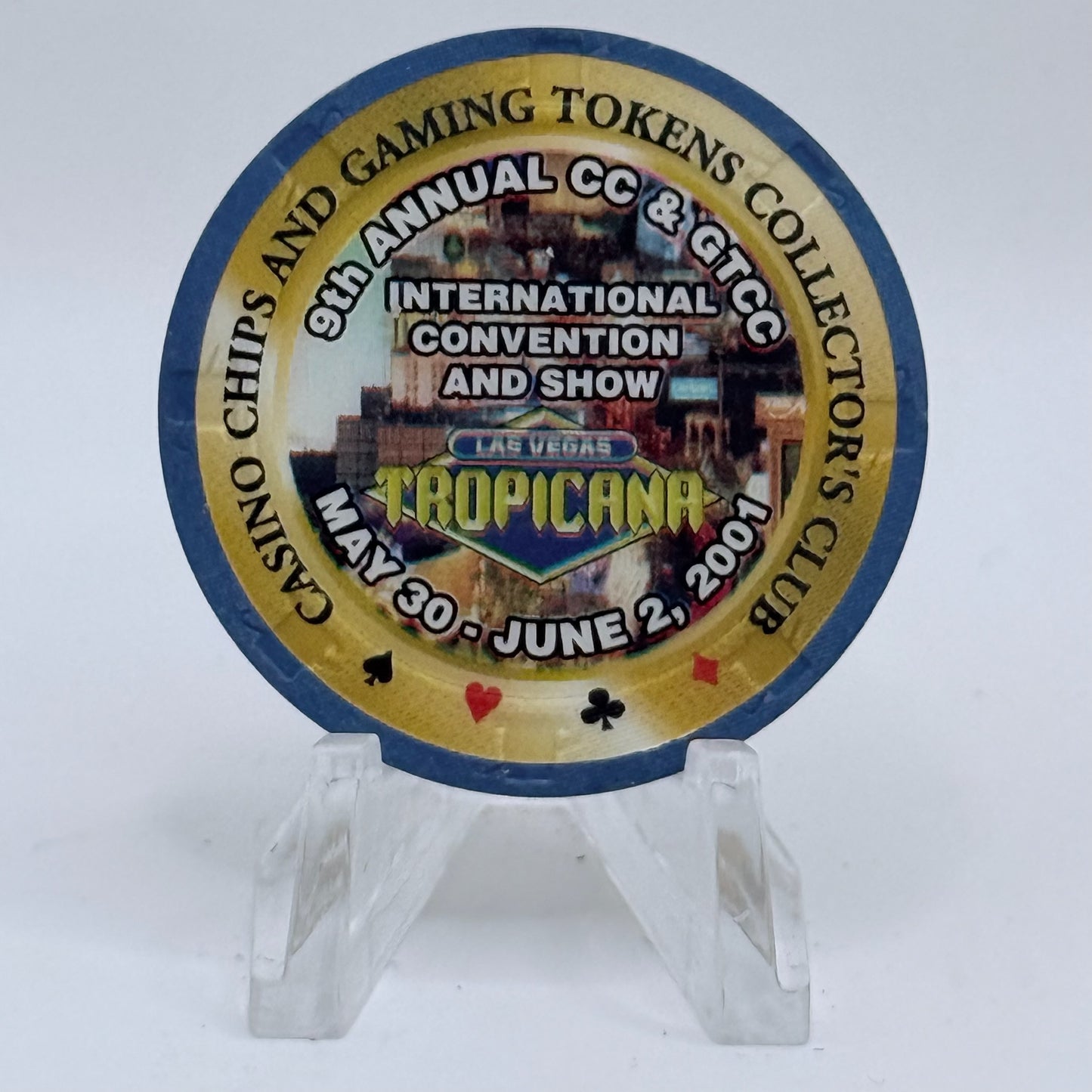 CCA Issued Convention Commemoratives (NCV) 2001 'CC&GTCC' Casino Chip V9912