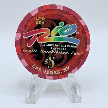 Rio Las Vegas Nevada 2006 'Year Of The Dog' LE $5 Casino Chip E8951