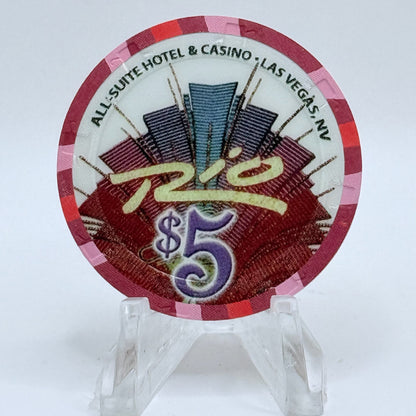 Rio Las Vegas Nevada 2007 'Cinco De Mayo, South Of The Border' LE $5 Casino Chip E6085