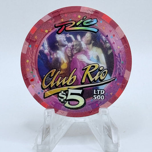 Rio Las Vegas Nevada 2002 LE $5 Casino Chip E2287